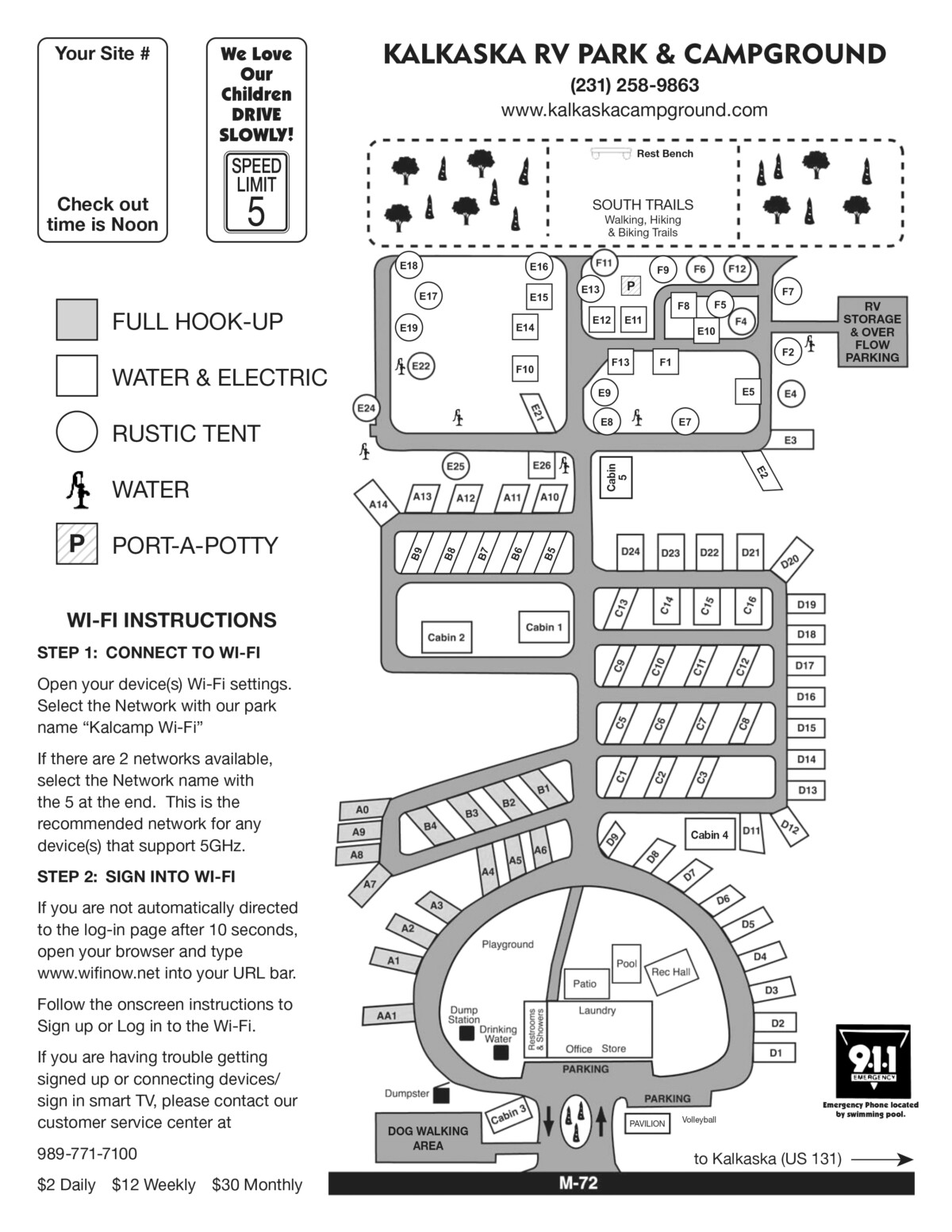 Contacts – Kalkaska RV Park and Campground